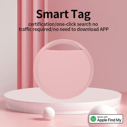 Smart tag pink Round main image 1